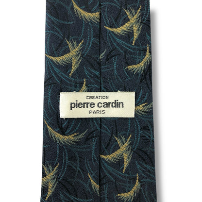 【7100】美品！ピエールカルダン　ネクタイ　ネイビー系