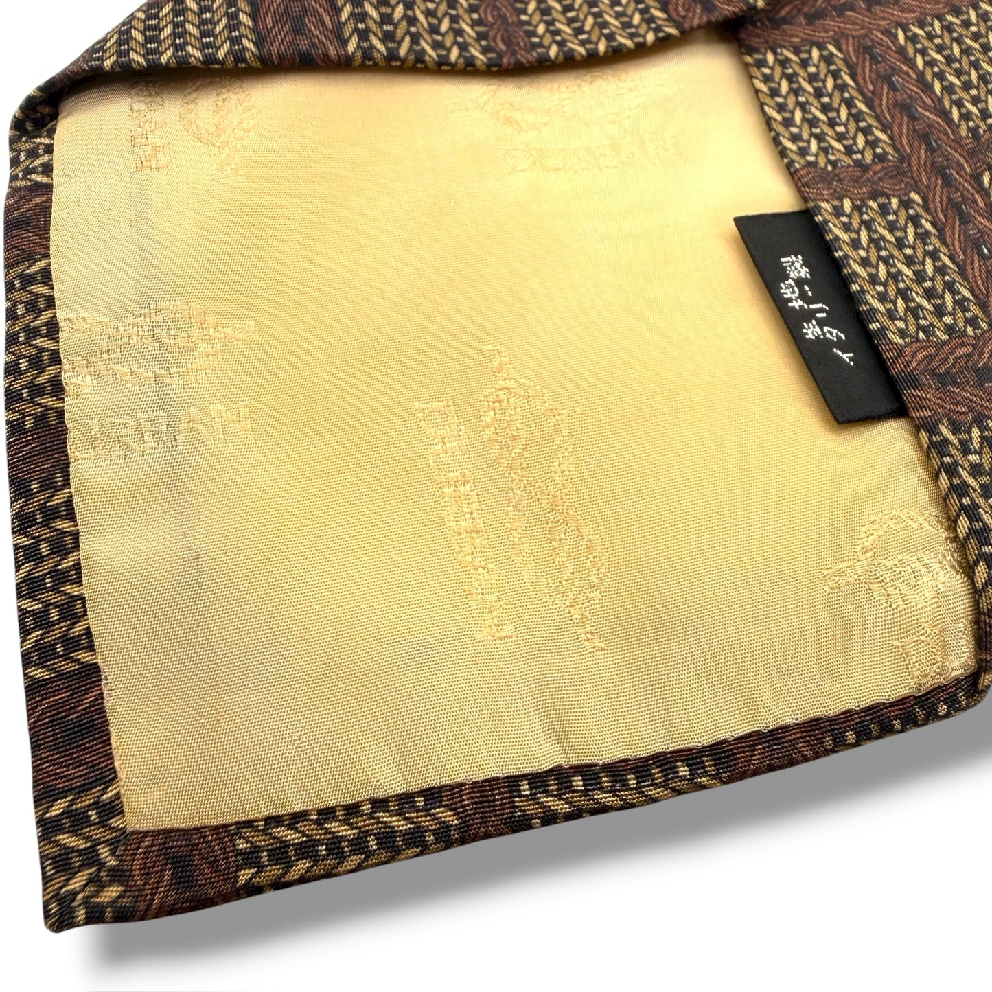 【7588】良品！ダーバン　ネクタイ　ブラウン系