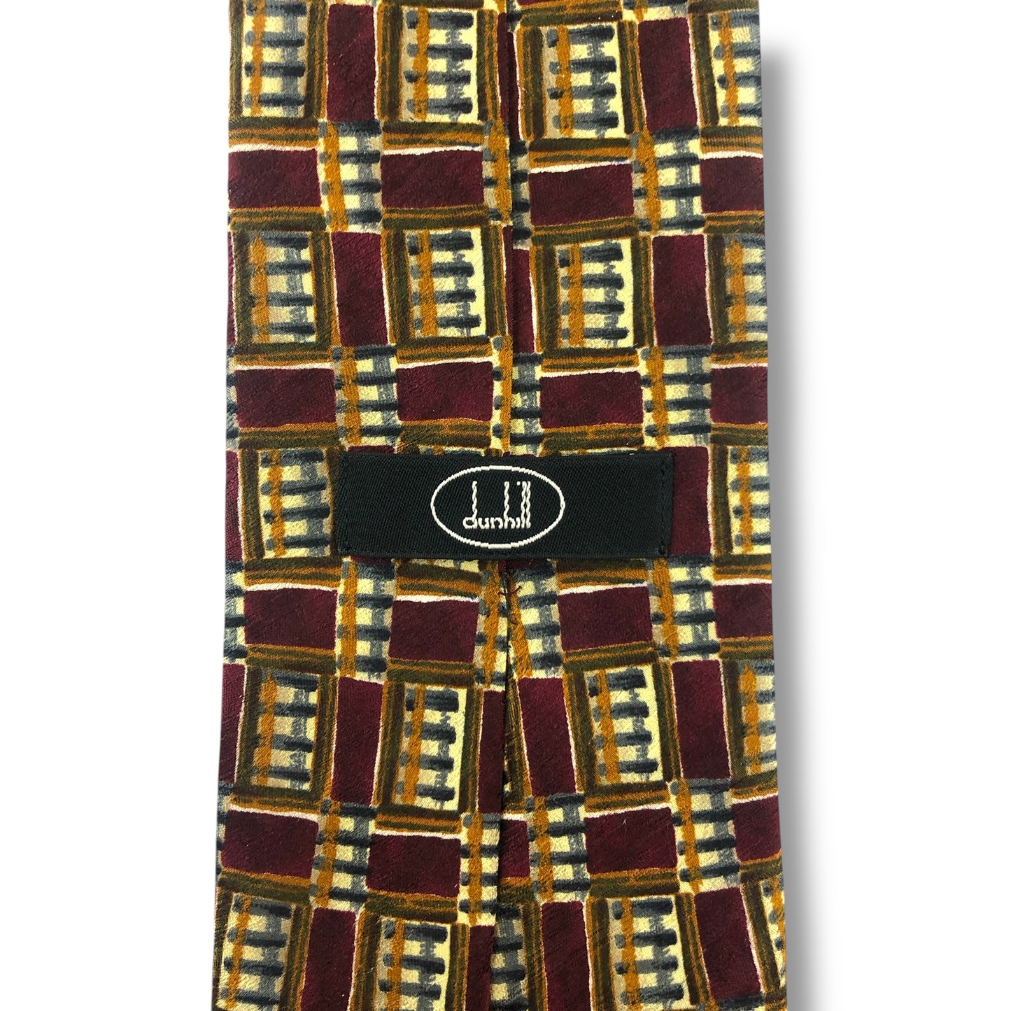 【7114】良品！ダンヒル　ネクタイ　ボルドー系