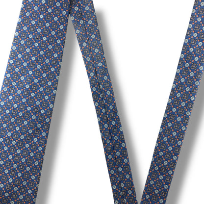 【7115】美品！ニナリッチ　ネクタイ　水色系　花柄