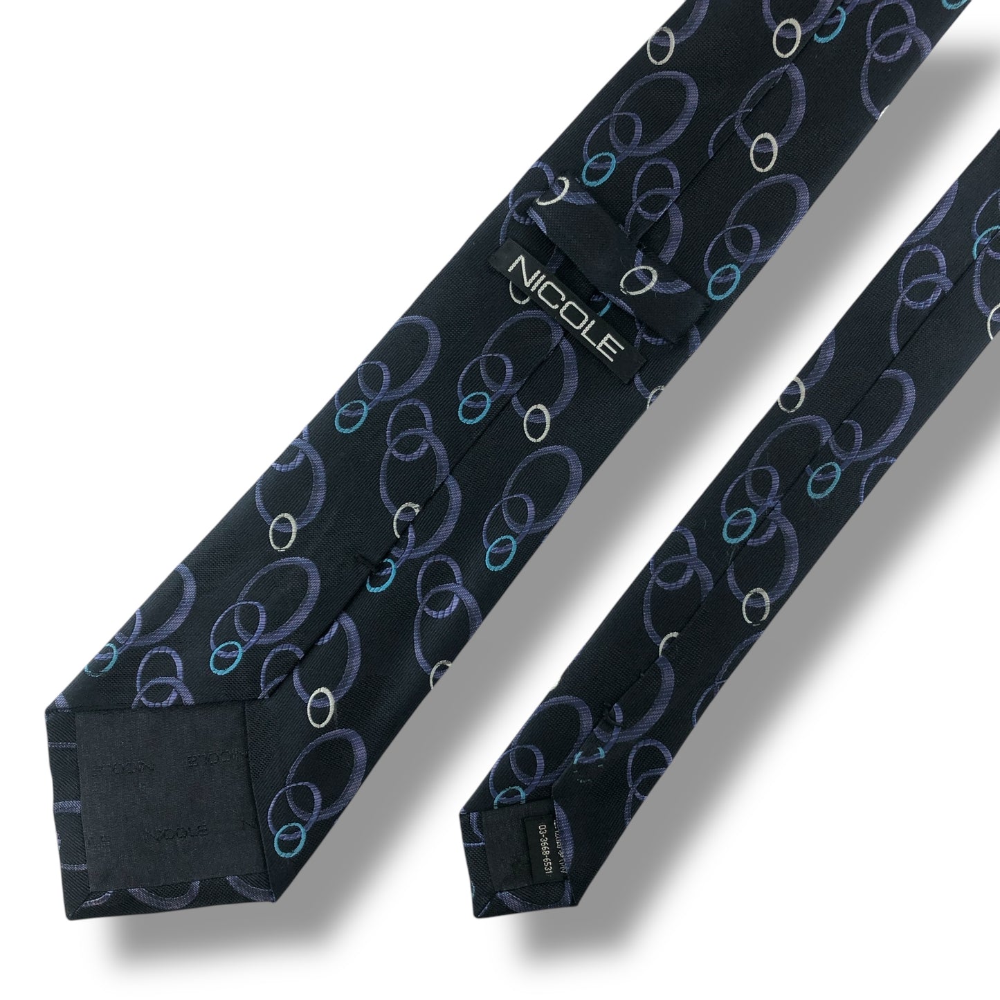 【7116】良品！ニコル　ネクタイ　ネイビー系