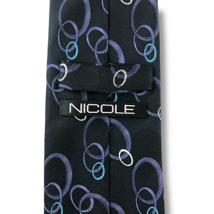 【7116】良品！ニコル　ネクタイ　ネイビー系