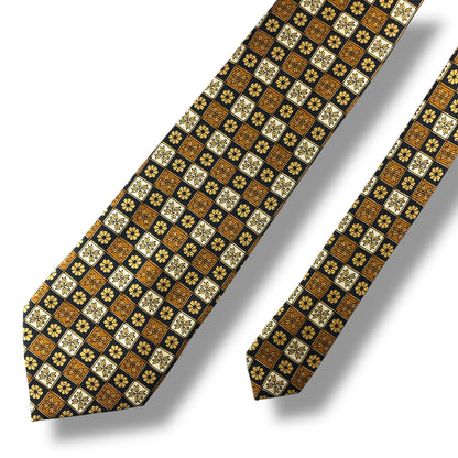 【7120】美品ー良品！バリー　ネクタイ　ゴールド系