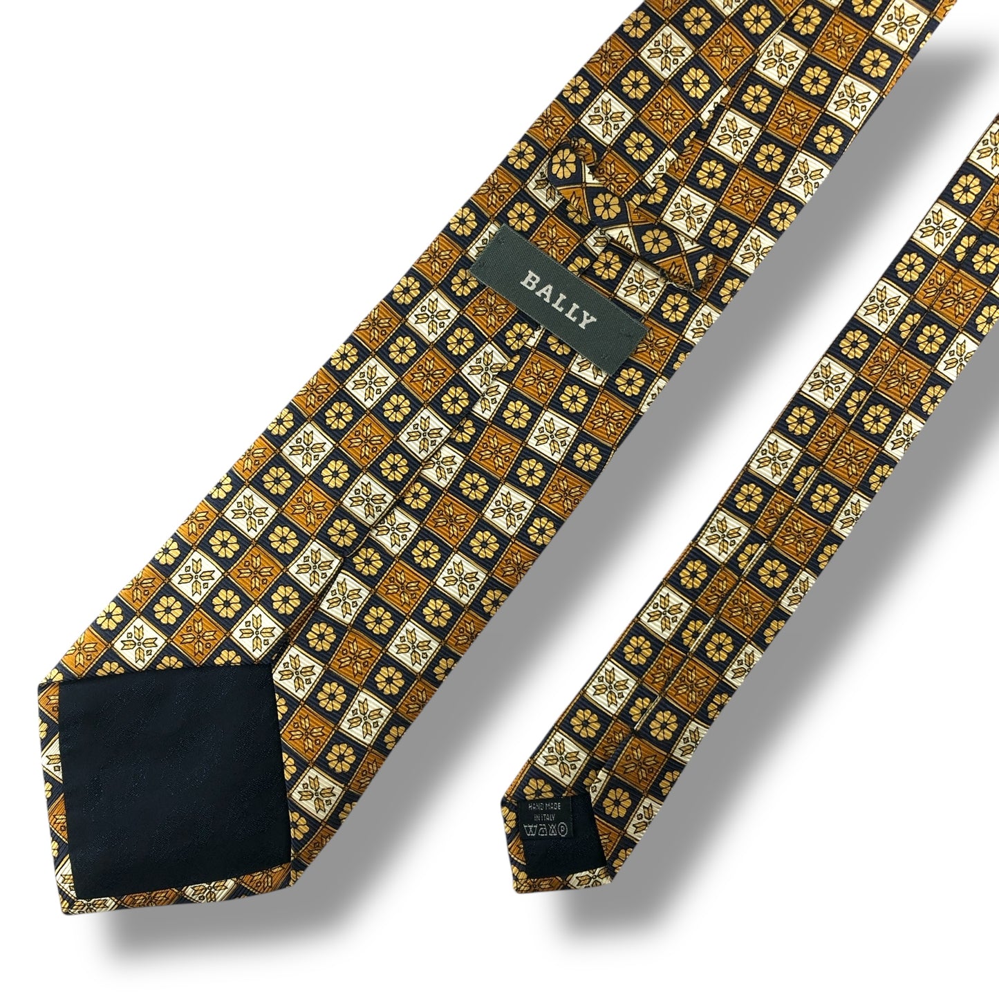 【7120】美品ー良品！バリー　ネクタイ　ゴールド系