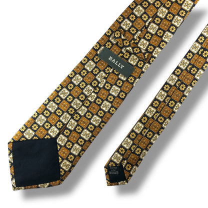 【7120】美品ー良品！バリー　ネクタイ　ゴールド系