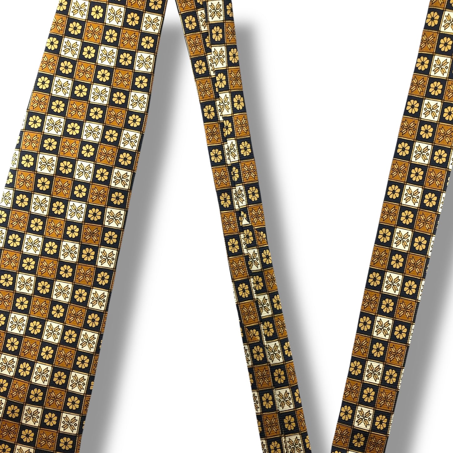 【7120】美品ー良品！バリー　ネクタイ　ゴールド系