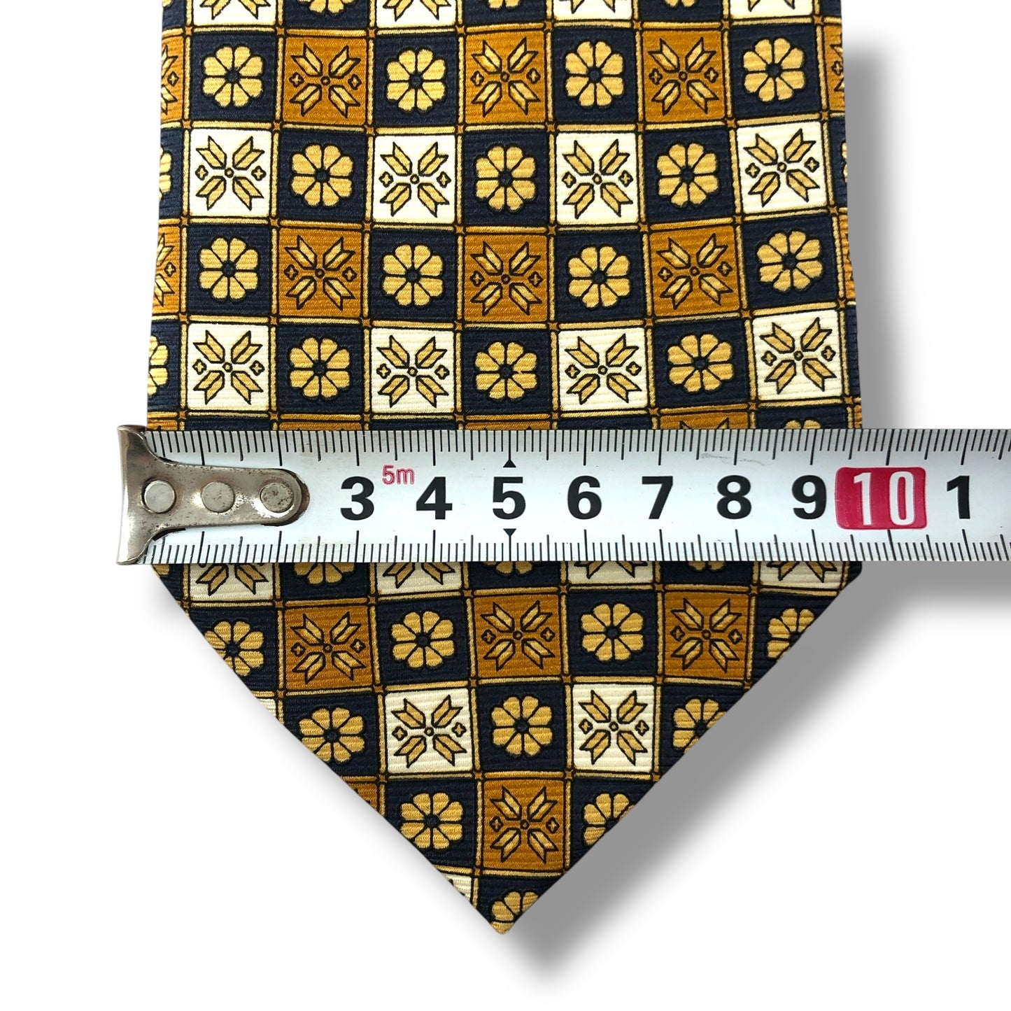 【7120】美品ー良品！バリー　ネクタイ　ゴールド系