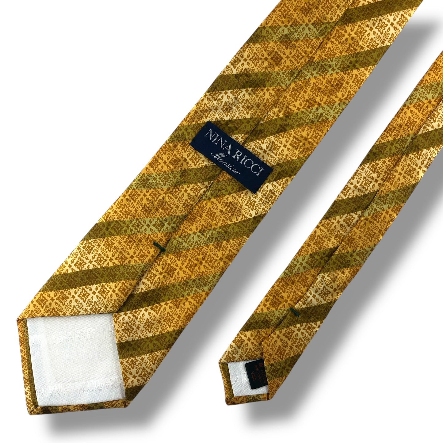 【7121】美品！ニナリッチ　ネクタイ　イエロー系