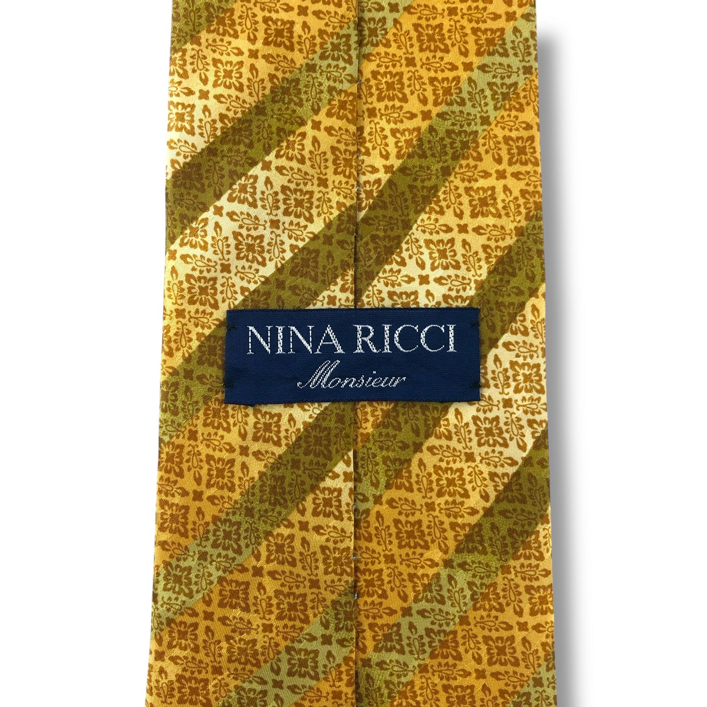 【7121】美品！ニナリッチ　ネクタイ　イエロー系