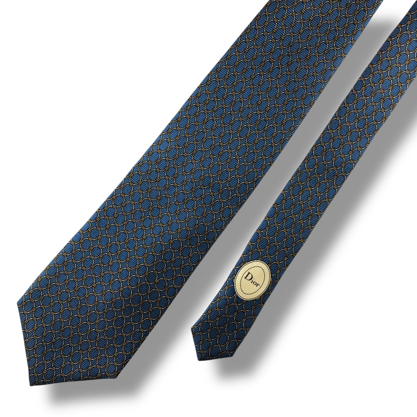 【7131】良品！クリスチャンディオール　ネクタイ　水色系