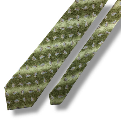 【7132】良品！ニナリッチ　ネクタイ　黄緑系