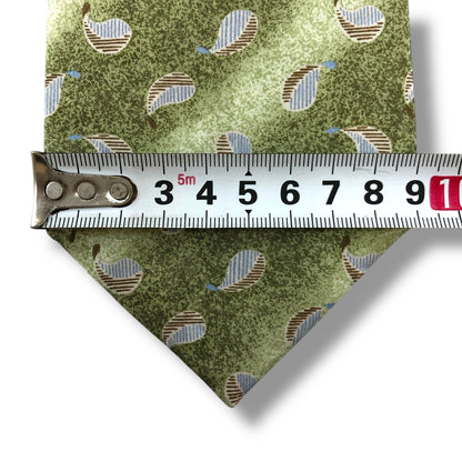 【7132】良品！ニナリッチ　ネクタイ　黄緑系