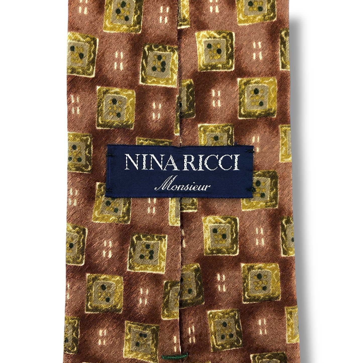 【7133】美品！ニナリッチ　ネクタイ　ピンク系　レッド系