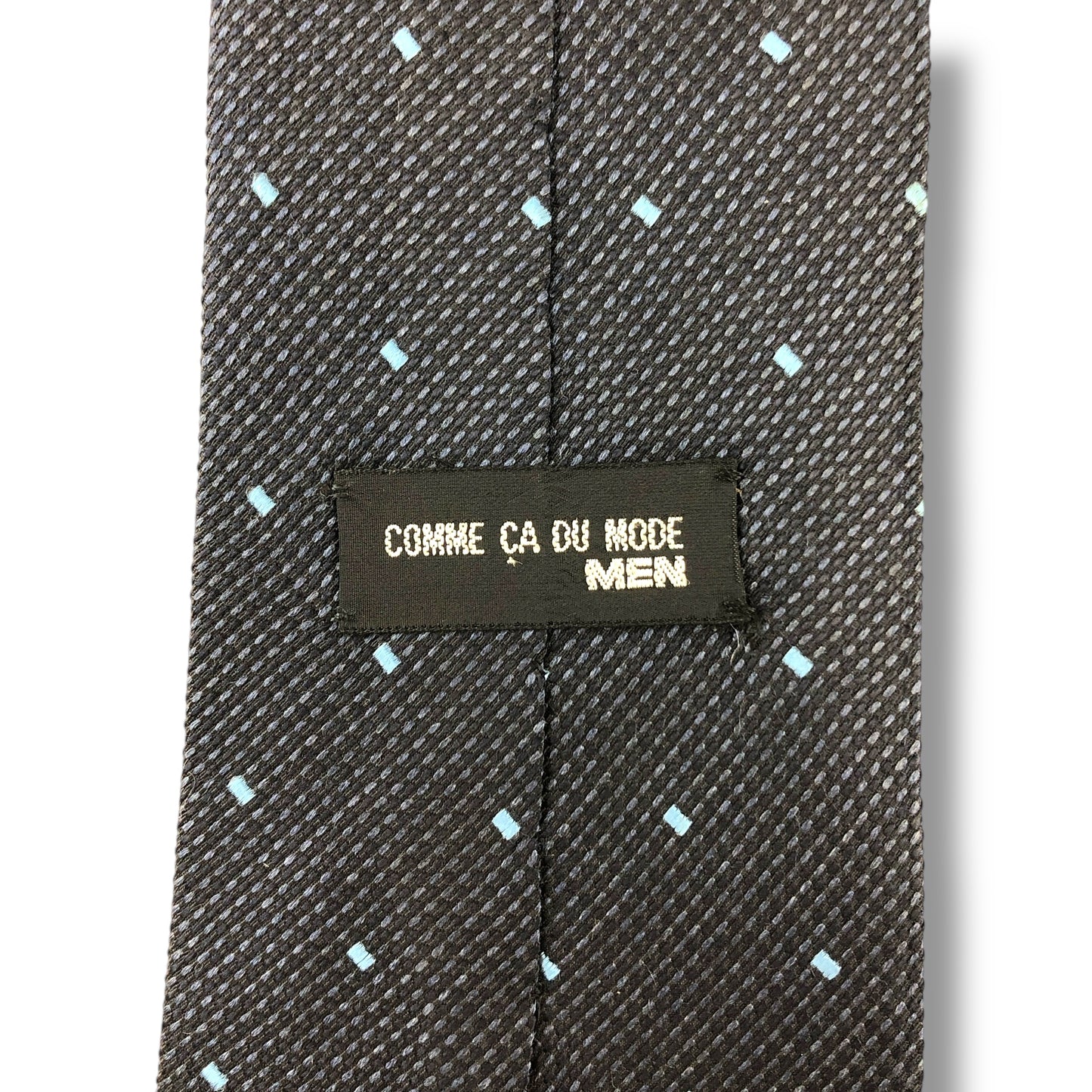 【7134】美品ー良品！コムサデモード　ネクタイ　ネイビー系