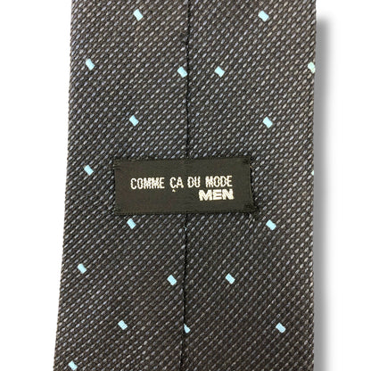 【7134】美品ー良品！コムサデモード　ネクタイ　ネイビー系