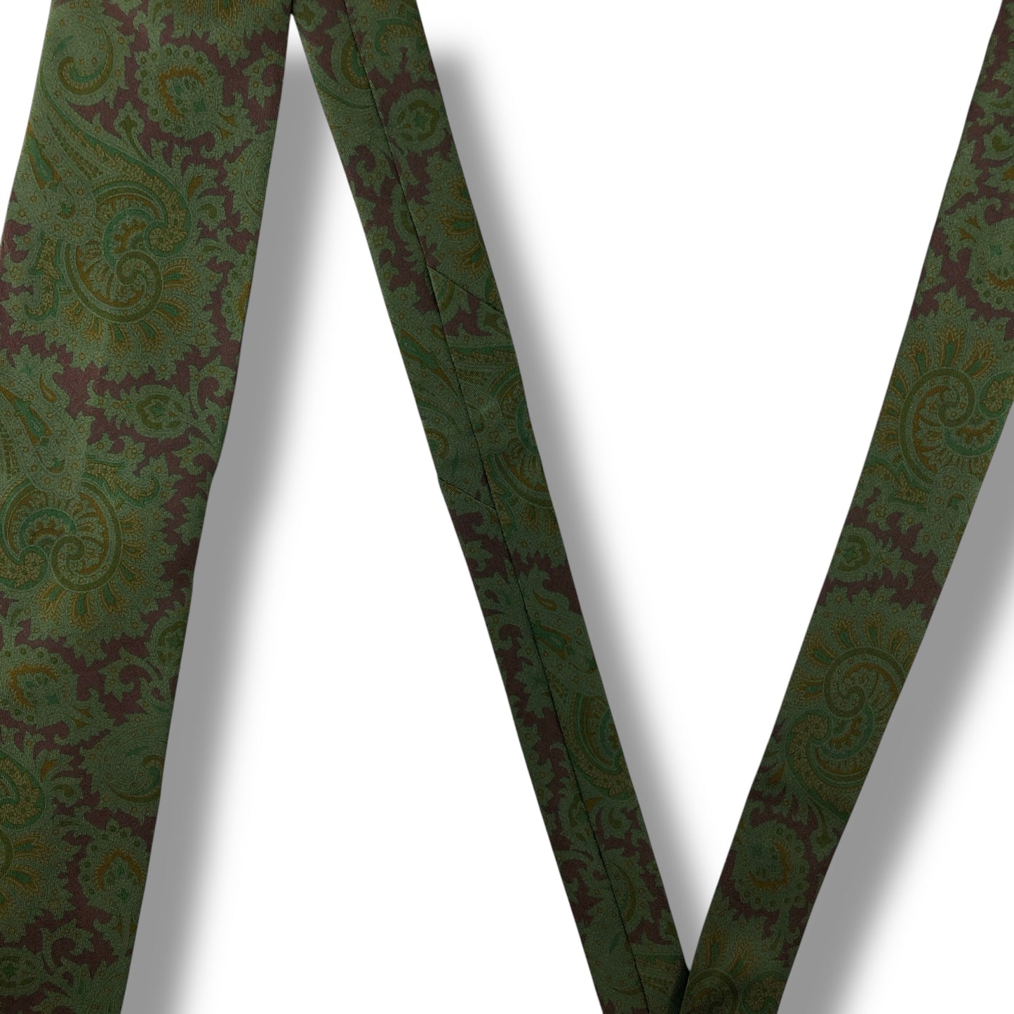 【7138】良品！ジョルジオアルマーニ　ネクタイ　グリーン系