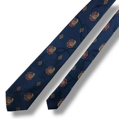 【7141】良品！ランバン　ネクタイ　ネイビー系