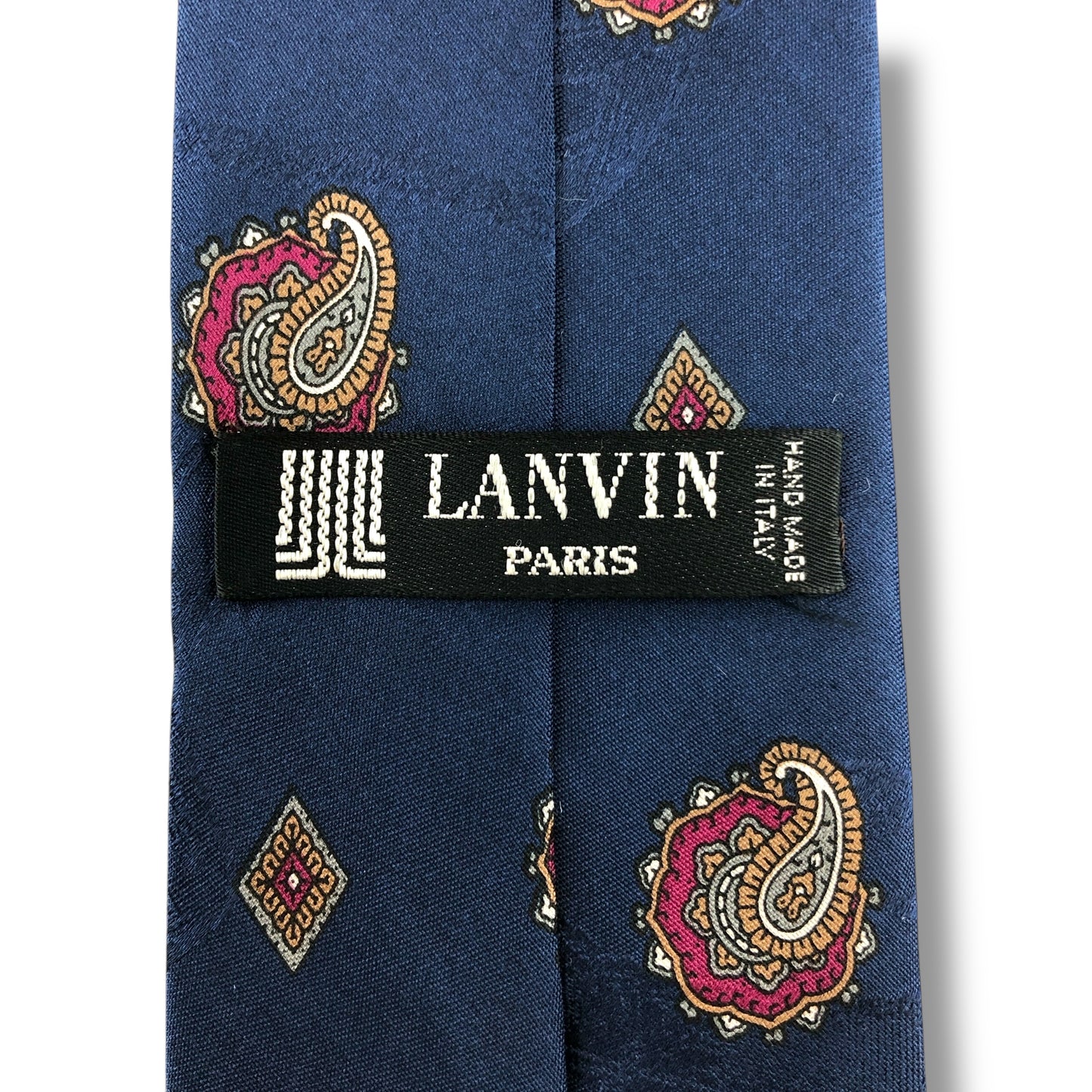 【7141】良品！ランバン　ネクタイ　ネイビー系