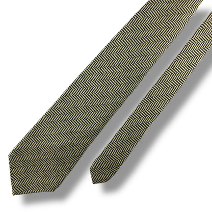 【7143】美品！23区　ネクタイ　ベージュ系　ブラック系