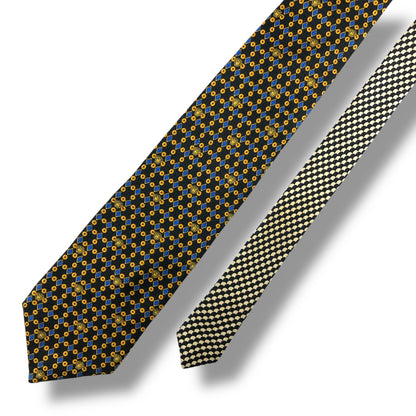 【7144】良品！ヴェルサーチ　ネクタイ　ネイビー系　メデューサ柄