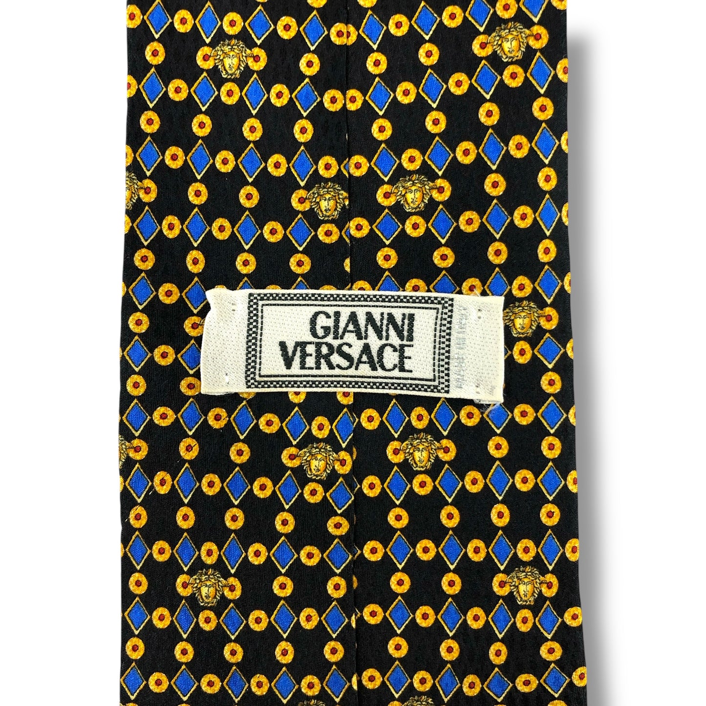 【7144】良品！ヴェルサーチ　ネクタイ　ネイビー系　メデューサ柄