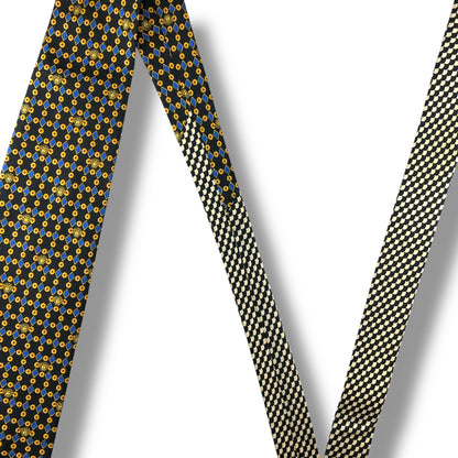 【7144】良品！ヴェルサーチ　ネクタイ　ネイビー系　メデューサ柄