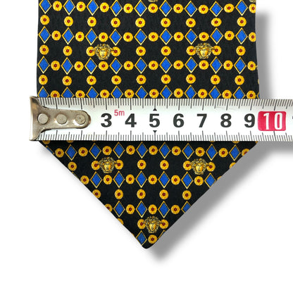 【7144】良品！ヴェルサーチ　ネクタイ　ネイビー系　メデューサ柄