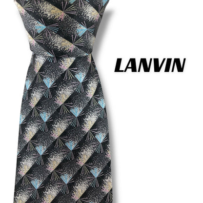 【7145】美品！ランバン　ネクタイ　ネイビー系