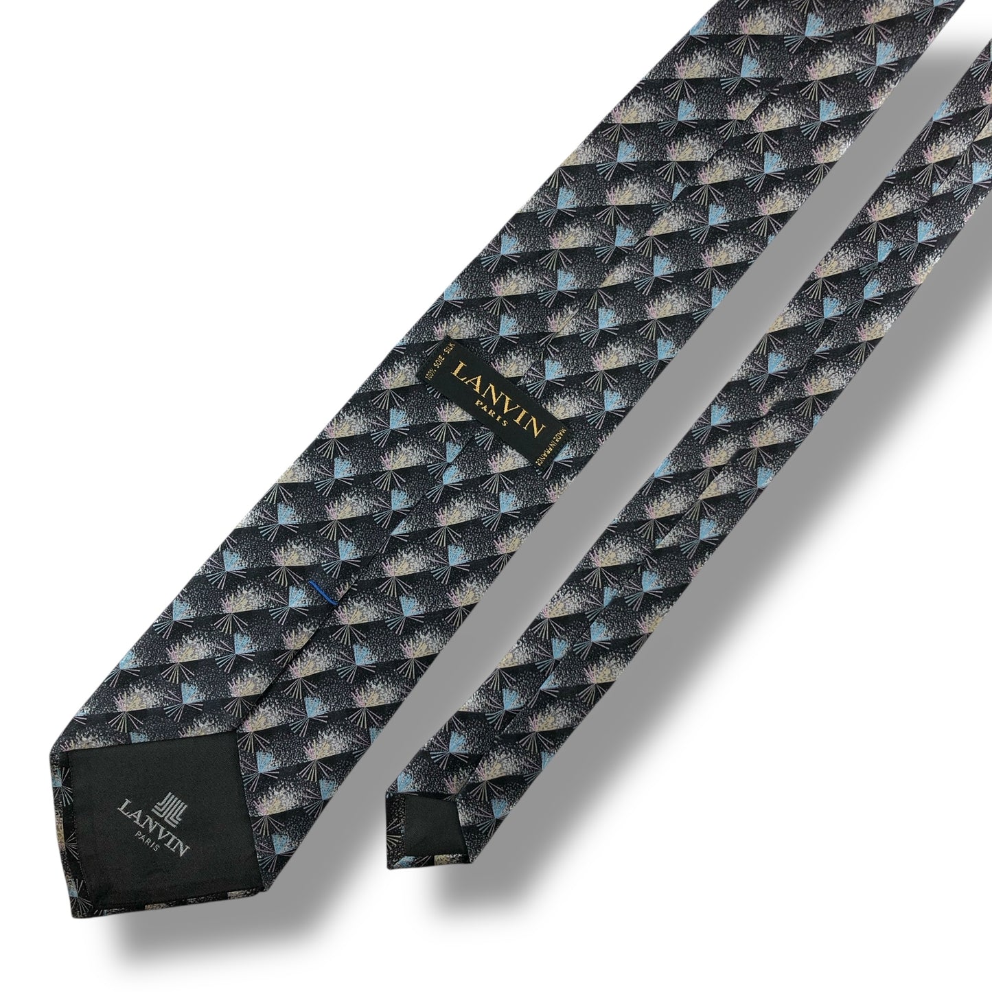 【7145】美品！ランバン　ネクタイ　ネイビー系