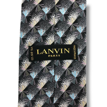 【7145】美品！ランバン　ネクタイ　ネイビー系