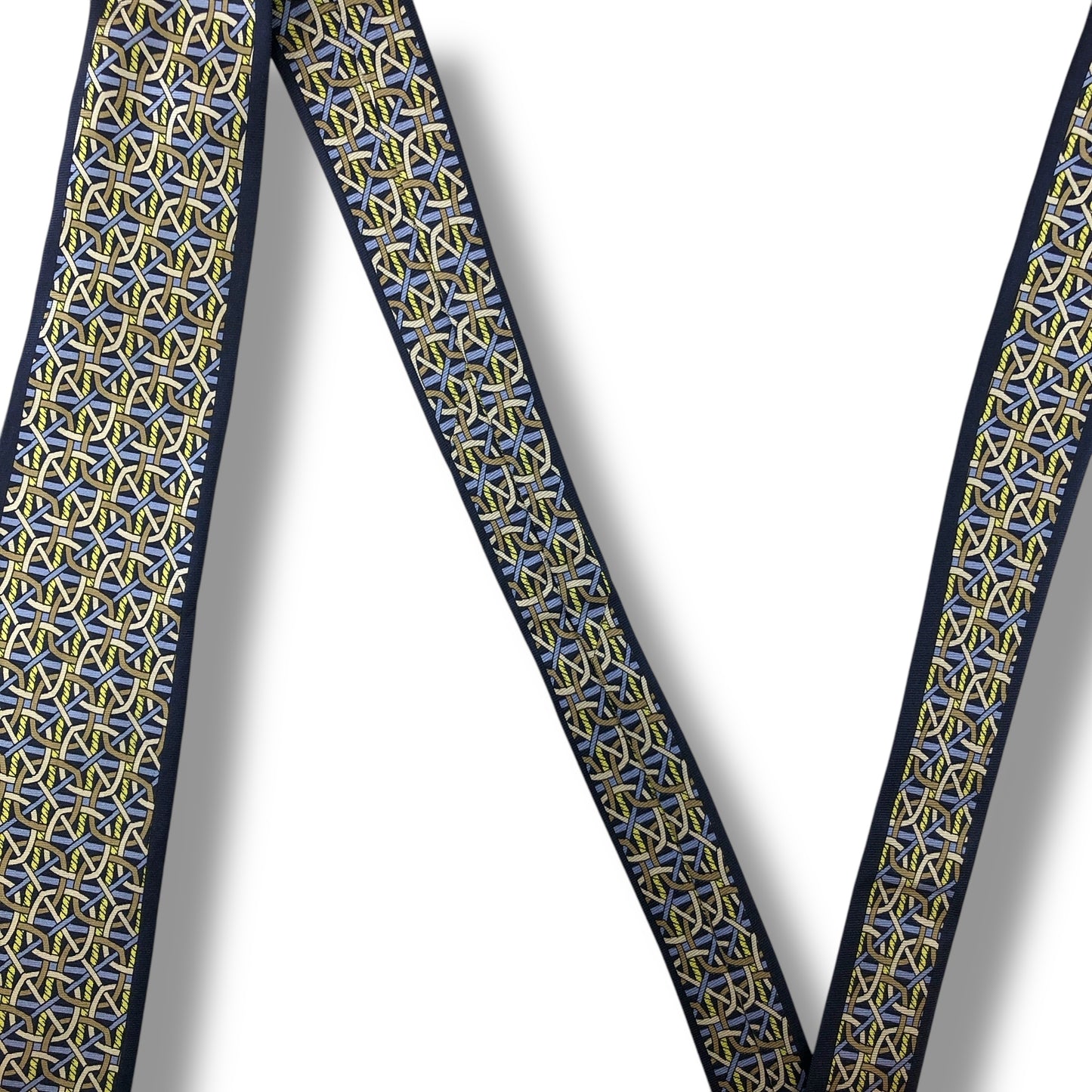 【7146】美品！ミラショーン　ネクタイ　ネイビー系