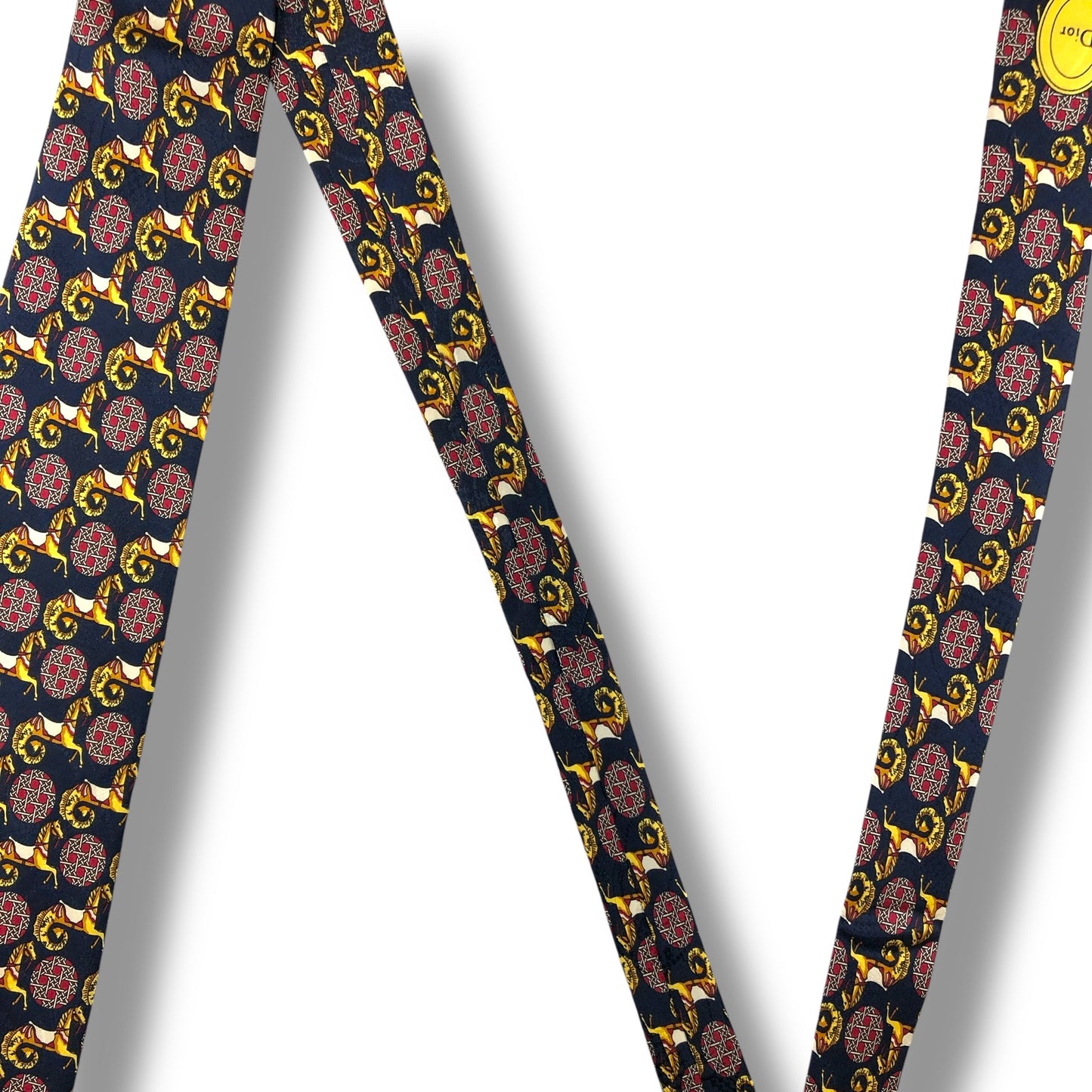 【7148】美品！クリスチャンディオール　ネクタイ　ネイビー系