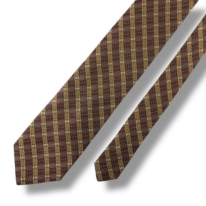 【7149】美品！イッセイミヤケ　ネクタイ　ボルドー系