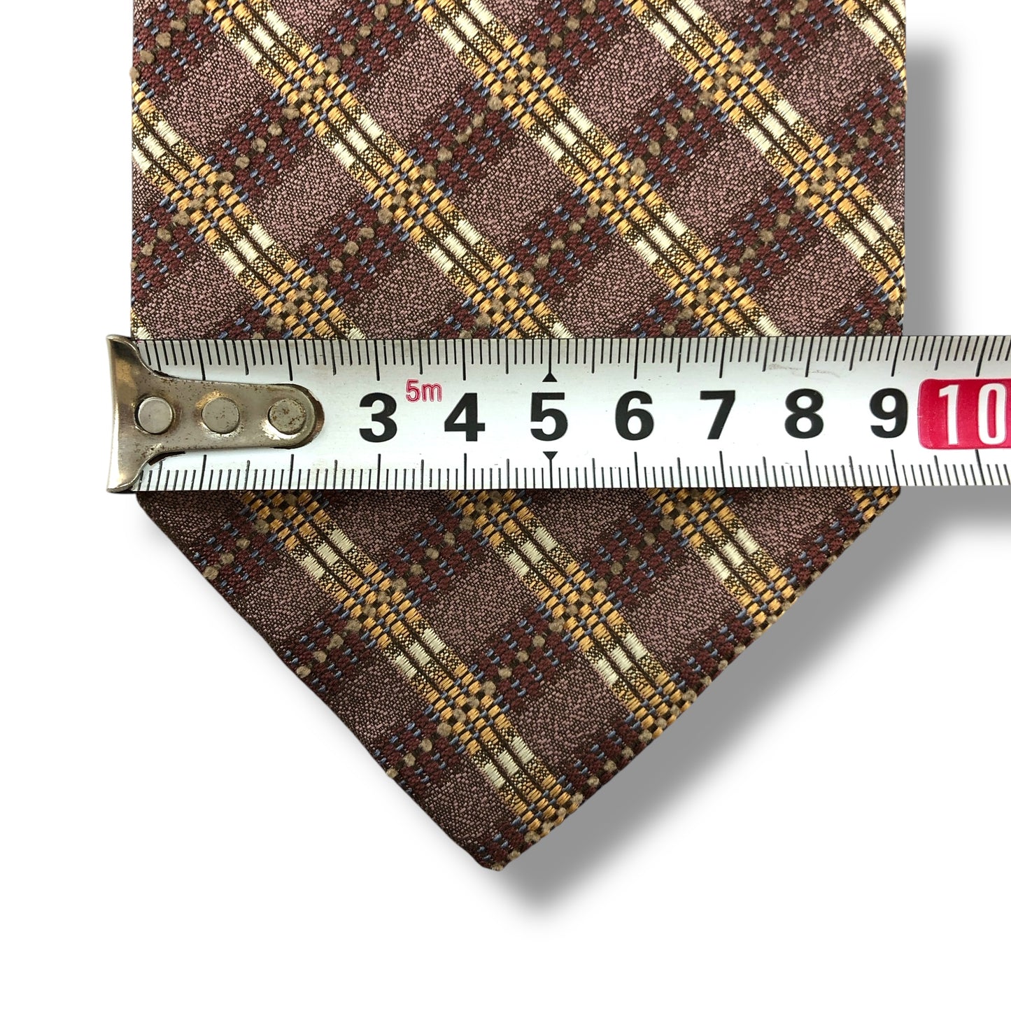 【7149】美品！イッセイミヤケ　ネクタイ　ボルドー系