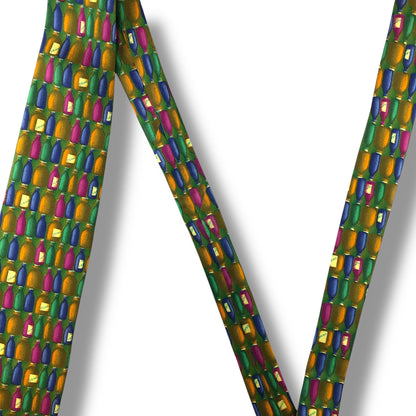 【7150】美品！エルメネジルドゼニア　ネクタイ　グリーン系　ボトル柄