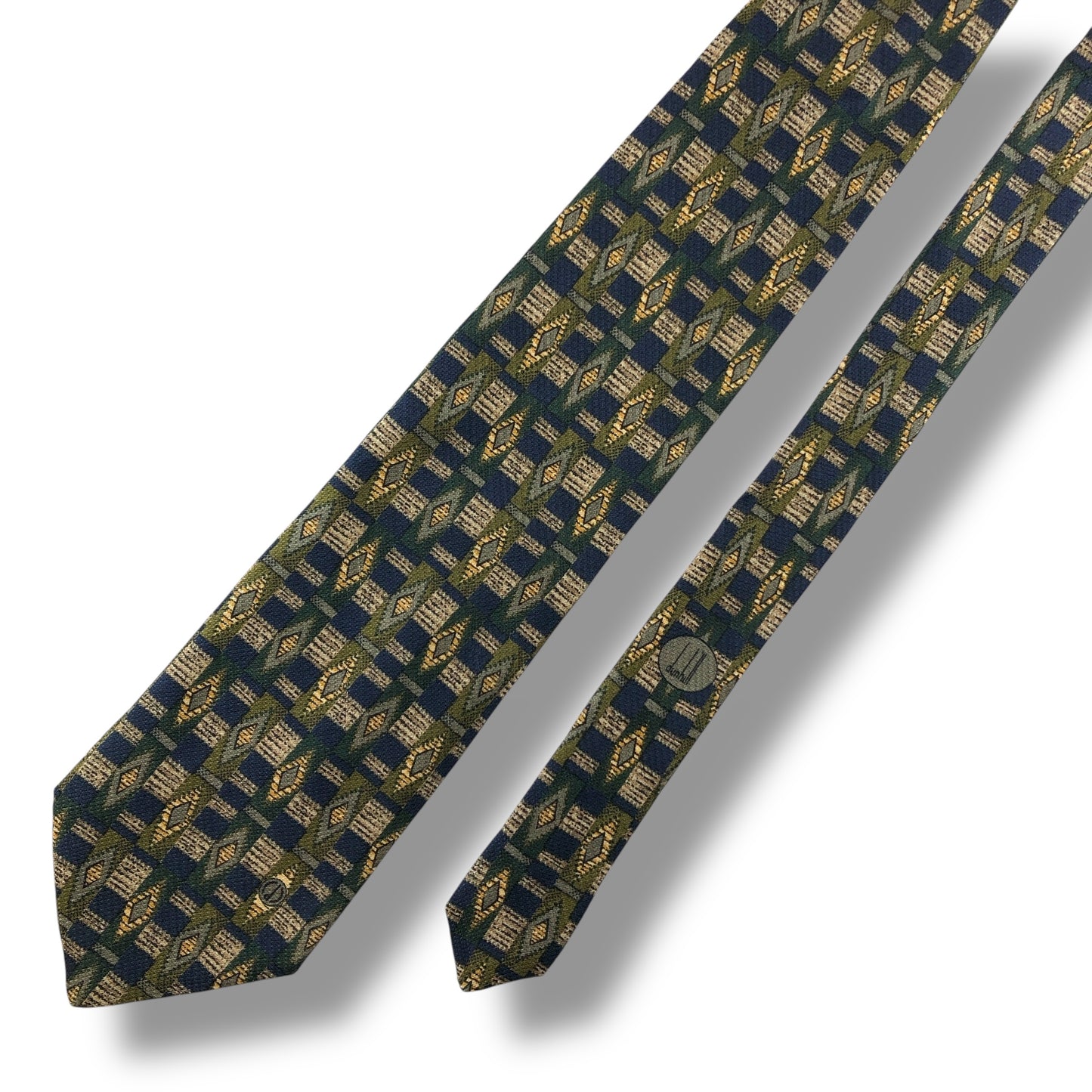 【7152】良品！ダンヒル　ネクタイ　ネイビー系