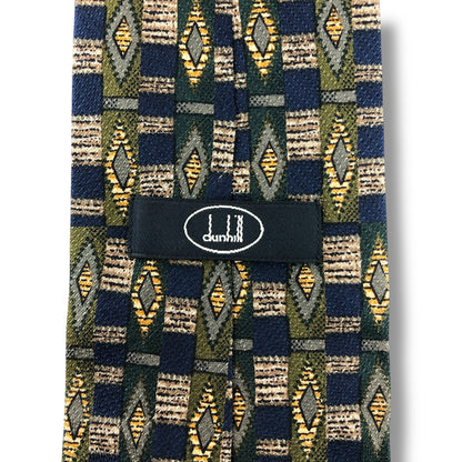 【7152】良品！ダンヒル　ネクタイ　ネイビー系