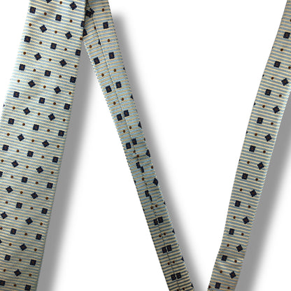 【7153】美品！ジェイプレス　ネクタイ　水色系