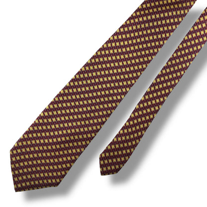 【7155】美品！ピエールバルマン　ネクタイ　レッド系