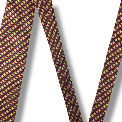 【7155】美品！ピエールバルマン　ネクタイ　レッド系