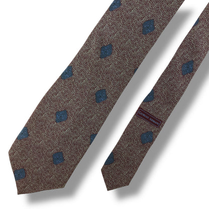 【7158】美品！ジョルジオアルマーニ　ネクタイ　ボルドー系