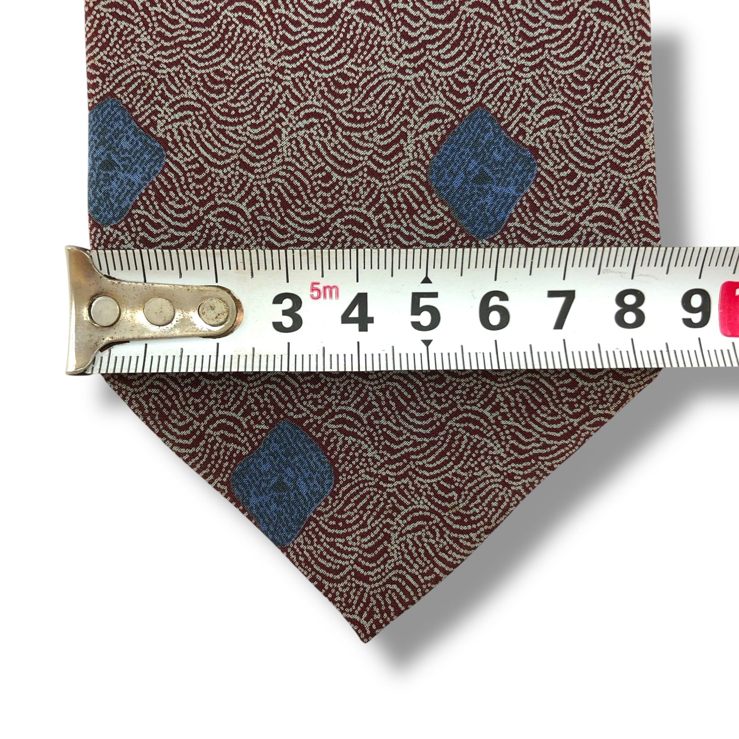 【7158】美品！ジョルジオアルマーニ　ネクタイ　ボルドー系