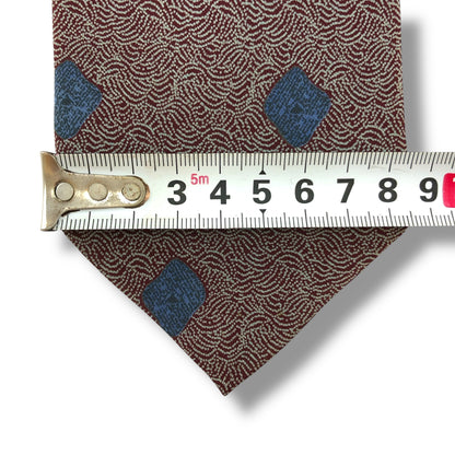 【7158】美品！ジョルジオアルマーニ　ネクタイ　ボルドー系