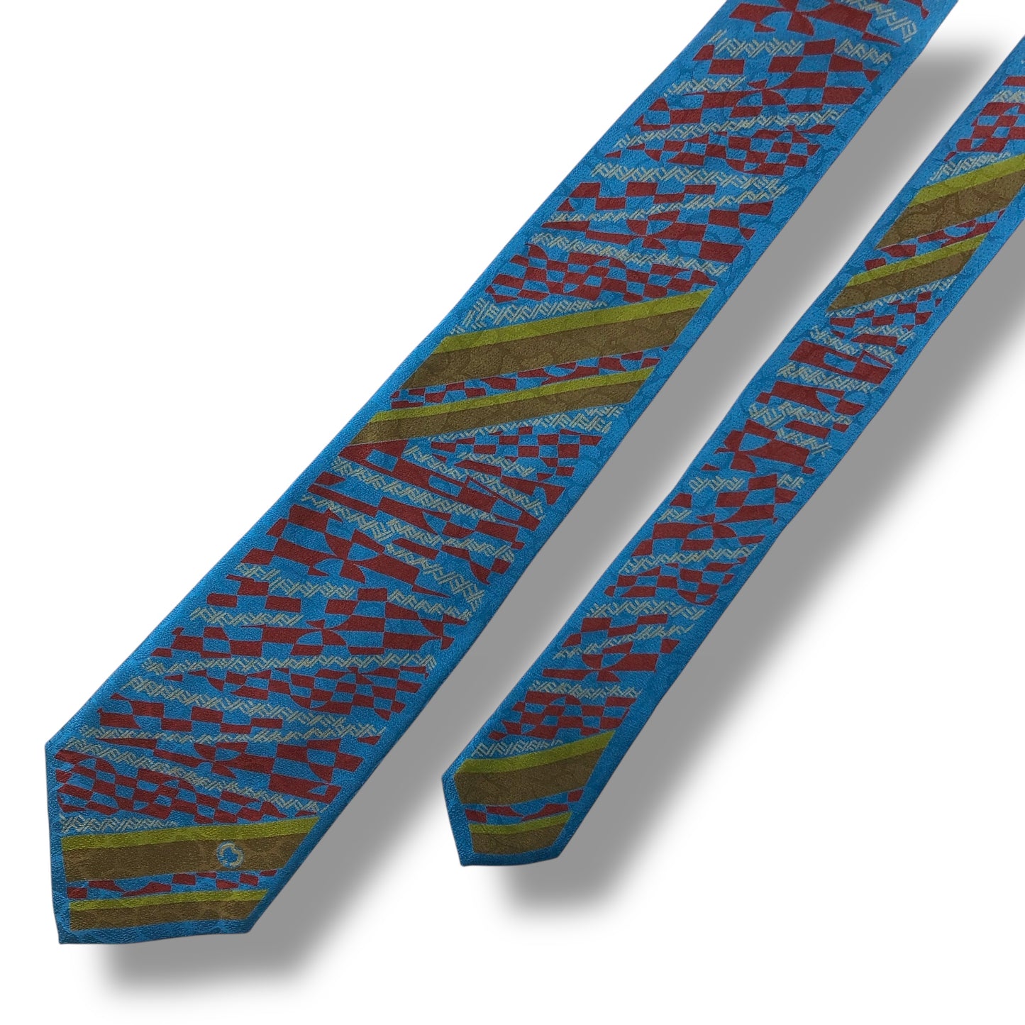 【7160】良品！ミラショーン　ネクタイ　水色系