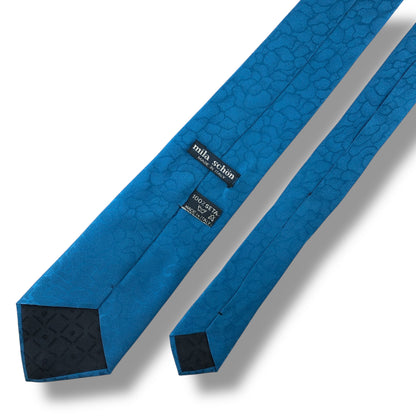 【7160】良品！ミラショーン　ネクタイ　水色系