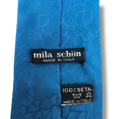 【7160】良品！ミラショーン　ネクタイ　水色系