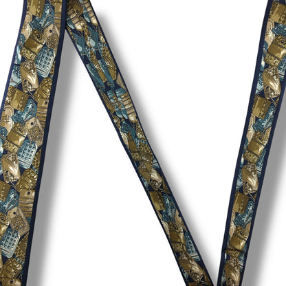 【7161】美品！ミラショーン　ネクタイ　タグ柄