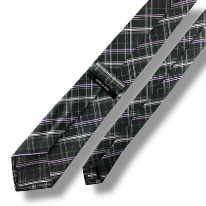 【7162】良品！コムサメン　ネクタイ　グレー系