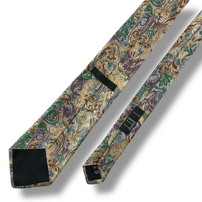 【7163】美品！ダンヒル　ネクタイ　水色系