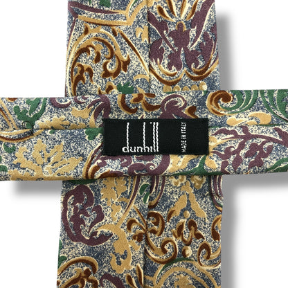 【7163】美品！ダンヒル　ネクタイ　水色系